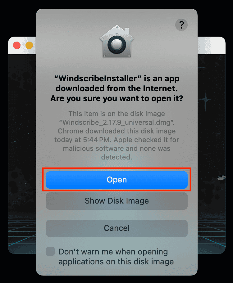 Apple Warning